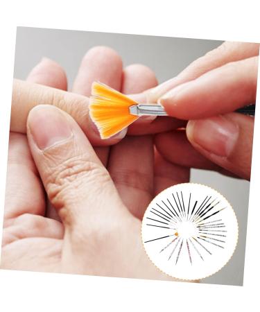 1 Set nail art brush set nail dotting pen Nail Art Liner cuticle nail cleaning brush nail liner pen miniature painting Nail Accessory diamond drawing pen Wood 3d - Buy Online on GoSupps.com