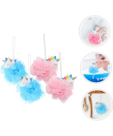 FOMIYES 4 Pcs Bath Ball Loofah Sponge - Ideal for Body Wash & Skin Scrubbing | Shower Bath Scrubber & Animal Loofah | Buy Online - International Shipping Available - Buy Online on GoSupps.com