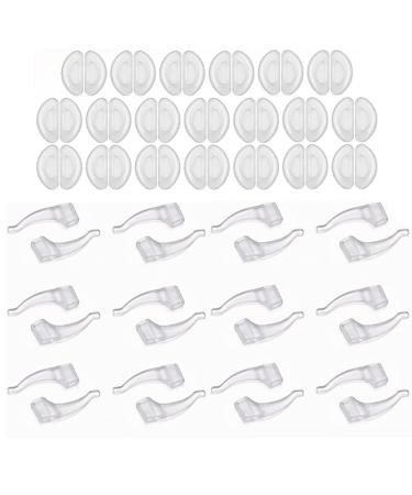 Cybgqp 40 pairs of glasses glasses anti -slip glasses holder ear nasal pads glasses glasses of rubber glasses brick silicone glasses anti -slip for glasses sunglasses