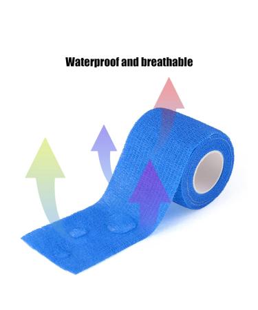 Xinlie 12 Rolls Self-Adhesive Bandage for Pets Elastic Vet Wrap for Cats & Dogs 5cm x 4.5m Multi-functional Cohesive Bandage for Compression & Fixing - Buy Online on GoSupps.com