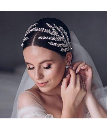 Eiaork Rhinestone Wedding Headband for Bride & Bridesmaids - Silver Hair Accessories - Buy Online on GoSupps.com