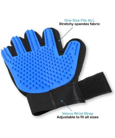 Pets First Deshedding Grooming Gloves for Dogs & Cats - Professional Pet Hair Remover & Cleaning Mitt - Buy Online on GoSupps.com