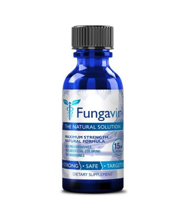 Fungavir - Anti-fungal Nail Treatment, Effective Against Nail Fungus - Toenails & Fingernails Anti-fungal Nail Solution - Stops and Prevents Nail Fungus, 1 Bottle 0.5 Fl Oz (Pack of 1)