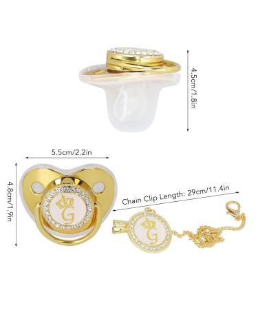 Buy Gold Letter Pacifier | Exquisite Portable Silicone Infant Pacifier for Home & Travel - Buy Online on GoSupps.com