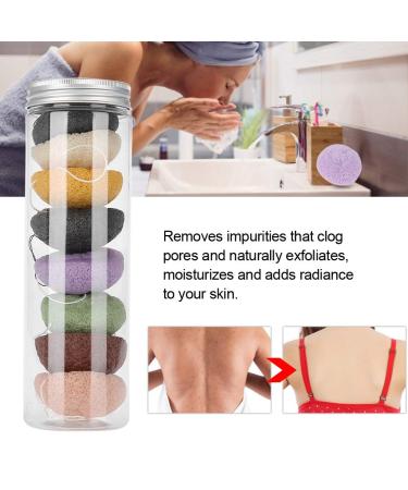 Angrek Konjac Sponge Set - 8 Natural Facial & Body Cleansing Sponges for Gentle Peeling & Care - Eco-Friendly Skincare - Buy Online on GoSupps.com