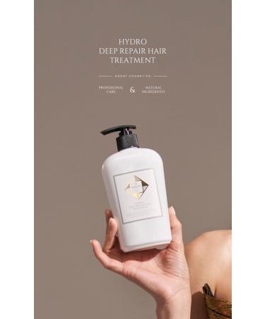 HADAT Cosmetics Hadat Hydro Deep Repair Hair Treatment 500 ml repairs damaged hair hydrates and protects damaged hair with macadamia oil and hydrolyzed collagen - Buy Online on GoSupps.com