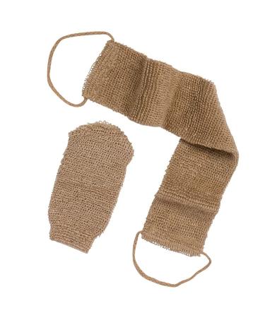 Back Scrubber - Hemp Body Brush & Mitt for Men & Women | Exfoliating Back Cleaning Tool - Buy Online on GoSupps.com