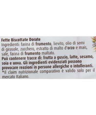 3 x Mulino Bianco Fats Biscottate Le Dorate Biscottate Rusk Rusk Baked Bread 315 g - Buy Online on GoSupps.com