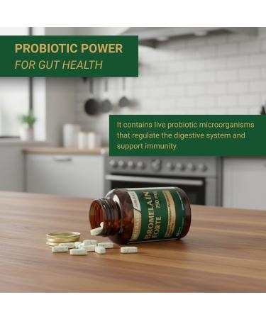 Nutraxin Bromelain Forte 2400 GDU/g Bromelain with Green Tea Extract Chromium & Probiotics 60 Tablets Digestive & Metabolic Support Dietary Supplement - Buy Online on GoSupps.com