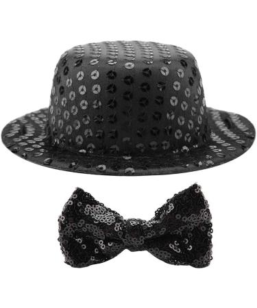 2pcs Dog Top Hat and Bow Tie Costume for Dog Cats Pet Bowtie Hat Set Funny Pet Accessories Party Birthday Wedding Costume - Buy Online on GoSupps.com