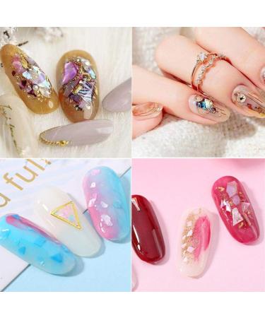3 Boxes 36 Colors Seashell Abalone Nail Art Decoration Slices - 3D Flake Pearl for DIY Nail Art - Buy Online on GoSupps.com