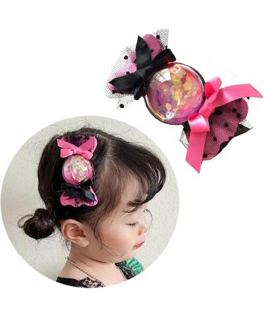 Limtula Gothic Hair Clip for Kids Cute Glittering Candy Side Clip Adult Hair Styling Accessories Halloween Theme Party Headdress Yellow candy hairpin - Buy Online on GoSupps.com