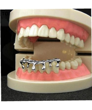 Casiler Fit Light Yellow Gold Dripping Hip Hop Teeth Grills - Bling Mouth Cap for Ultimate Style - Buy Online on GoSupps.com