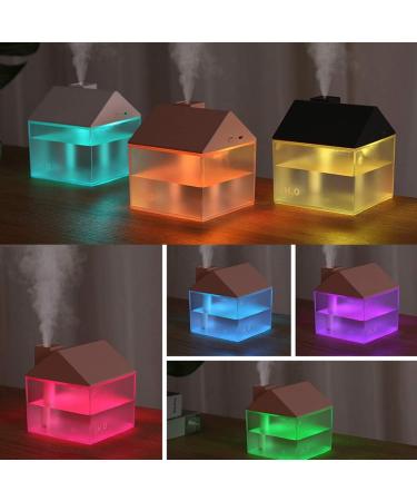 USB Humidifier Night Diffuser Night Light Aromatherapy USB Diffuser Humidifier House Shape 3-in-1 250Ml Essential Oil Diffuser Night Light Humidifier Aromatherapy - Buy Online on GoSupps.com