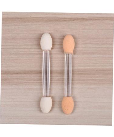 DRESSOOS 50pcs Two-color Eyeshadow Brush Makeup Supplies Eyeliner Wands Make up Kit Plastic Handle White - Buy Online on GoSupps.com