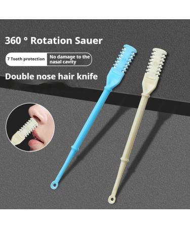 2-in-1 Nose Hair Trimmer 2-in-1 Nasal Hair Cutter 2024 New Manual Double Sided Nasal Hair Trimmer with Ear Spoon 360 Rotating Nostril Hair Removal Tool Blade with Ear Picker (12PCS Green) 12PCS Green - Buy Online on GoSupps.com