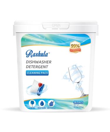 Dishwasher Pods Dishwasher Detergent Pacs Dishwasher Cleaning Pacs Dishwashing Tablets Lemon 58 pads Dishwasher Detergent Pods