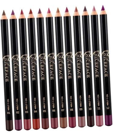  RVUEM 12pcs Lip Liner Lip Liner Makeup Lip Liner Set Lip Liner Pencil Waterproof Lip Liner for Lady Girls Women - Buy Online on GoSupps.com