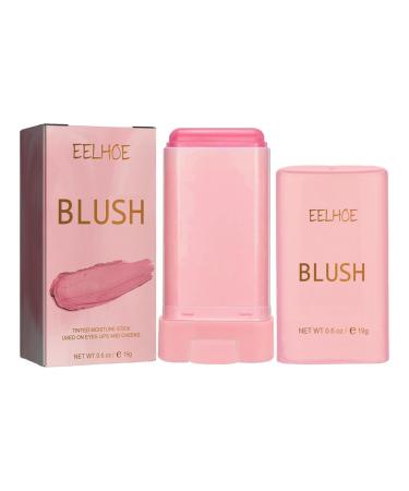 Moisturizing Makeup Blusher Stick Long-lasting Face Cream Blusher Solid Moisturizing Stick Blusher Balm | Cheeks Blusher Creamy Makeup Cheeks Blusher Beauty Blusher for Face Fanelod Pink