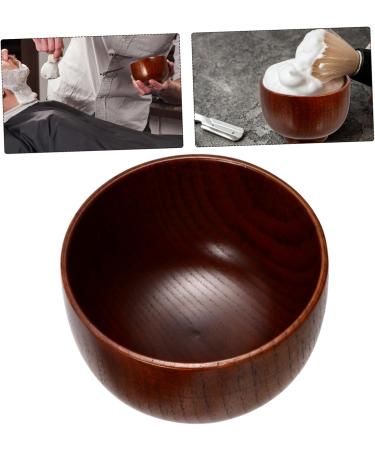 Angoily Wooden Razor Cleaning Bowl | Dual Serving Container for Shaving Foam & Soap | Travel-Friendly Bath Accessory - Buy Online on GoSupps.com