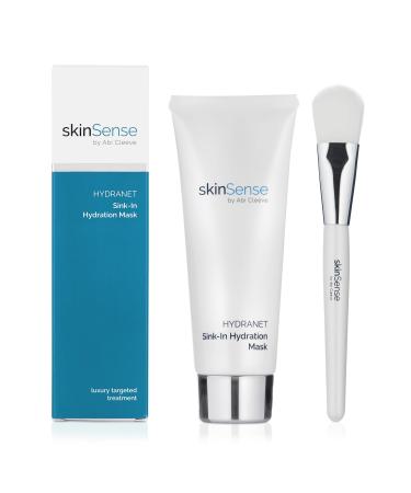 SkinSense Hydranet Sink-In Hydration Mask 100ml Moisturising Face Mask for Dry Skin Luxury Face Mask Anti Ageing Face Mask Overnight Face Mask Face Mask with Applicator Brush