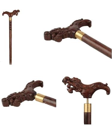 Portable Walking Stick Wood Carving Crutches Cane Walking Aid for Elderly Pregnant Women WoodenCanes for Men and Women Made in China Run forward - Buy Online on GoSupps.com