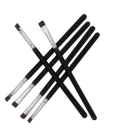 Hemoton 6pcs Flat Eyebrow Brush Eyeliner Brush Flat Makeup Brush Eyeliner Tool Eye Tool Brush Eyeliner Makeup Brush Makeup Tool Eye Brush Eye Makeup Brush Flat Brush Define Cosmetics Brush