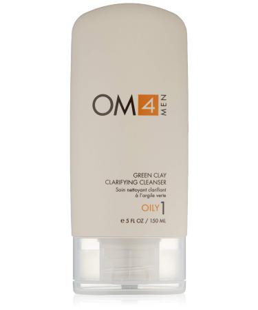 OM4 Oily STEP 1: Green Clay Clarifying Cleanser - Detoxifying and Purifying Cleanser to help target mens breakouts