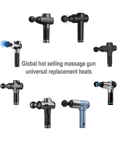 8 Replaceable Massage Gun Heads for Deep Tissue Percussion Massage - Set of 8 Different Muscle Massager Attachments - Buy Online on GoSupps.com