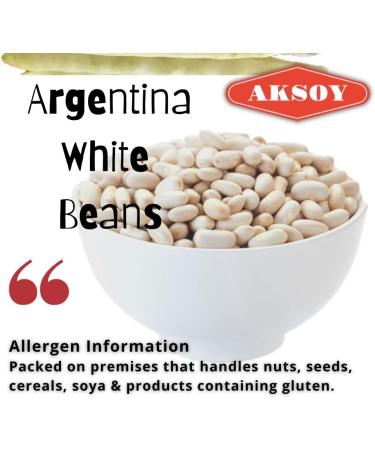 Premium Aksoy Argentina White Beans - 5KG - Buy Online on GoSupps.com