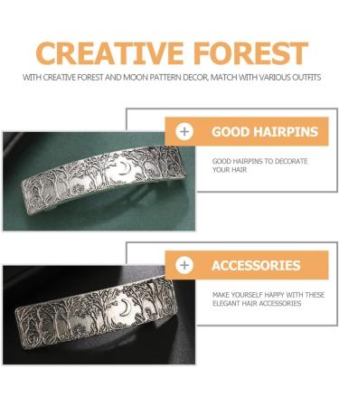 Metal Hair Clips Vintage Metal Hair Clips Hairpin: Large Retro French Barrettes Hand Crafted Head Wear Viking Knot Hair Accessory for Women Girls Silver Vintage Hair Barrette - Buy Online on GoSupps.com