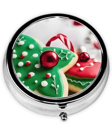 Gingerbread Man Candy Pill Box | 3 Compartment Mini Organizer | Portable Travel Medicine & Vitamin Holder - Buy Online on GoSupps.com