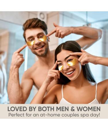 Mascarillas de Tratamiento Ocular con Col geno - Parches de Oro de 24 Kilates para el Cuidado de la Piel Bajo los Ojos - Buy Online on GoSupps.com