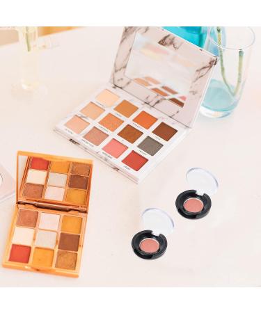 KALLORY 8pcs Makeup Blush & Eyeshadow Containers Set for Women - Empty Storage Box Pallet in Black - Buy Online on GoSupps.com