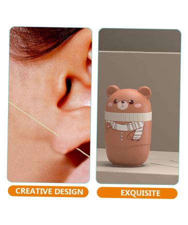Healeved 4pcs 1 Ear Piercing Cleaning Line - Adult Ear Cleaner Disposable Floss for Earring Holes - Light Brown - Pack of 4 - Buy Online on GoSupps.com