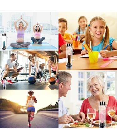 HINATAA Crystal Water Bottle - Removable Healing Natural Quartz (Tigers Eye) - 550ml | International Shipping Available - Buy Online on GoSupps.com