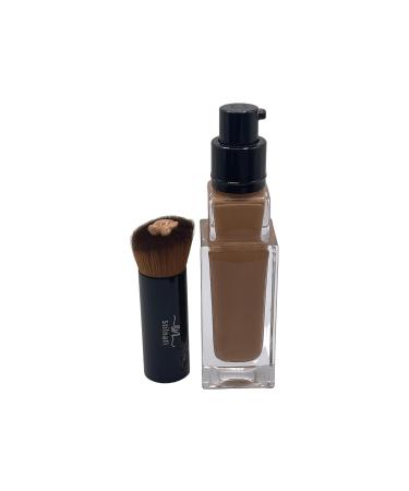 Travel Makeup Brush Set - 6 Mini Cosmetic Tools for Liquid Powder & Blush | Portable On-the-Go Face Brushes - Buy Online on GoSupps.com