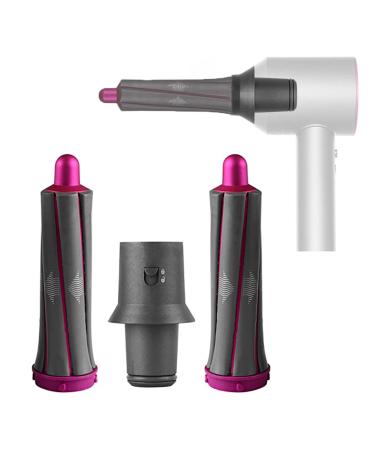 1 Pair 1.2in Short Curling Barrels with Adapter For Dyson Supersonic Hair Dryer Curling Attachment Left & Right Volume and Shape Curling Hair Tool for Medium-length Short Hair