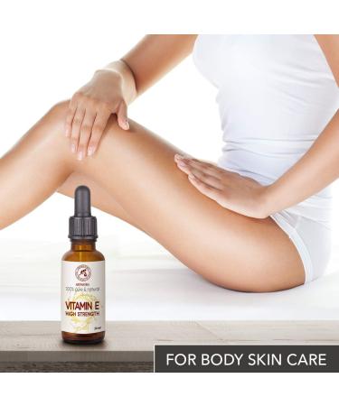 Buy Highly Concentrated Vitamin E 30ml Drop for Face Body & Hair Care - Premium Quality Cosmetic Supplement - Buy Online on GoSupps.com