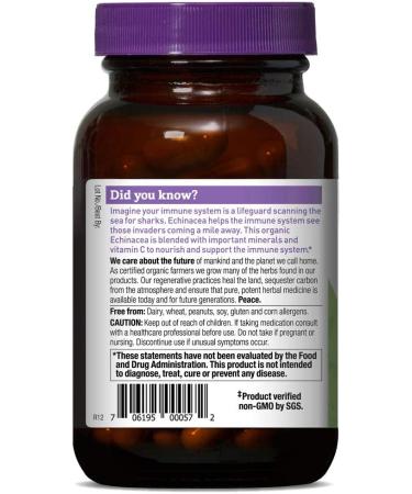 Oregon's Wild Harvest Echinacea 90 Caps - Boost Immunity Naturally - Buy Online on GoSupps.com