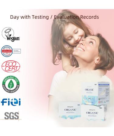 Daywith Organic Cotton 14Pcs Cover Pads - Moderate Absorbency Unscented Ultra Thin Slim Fit Menstrual Pads | Large Long Size - Buy Online on GoSupps.com