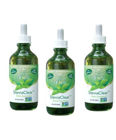 Sweetleaf Stevia Extract Clear Liquid 4 oz (3 Pack)