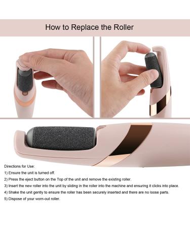5 Pack Black Coarse Replacement Roller Refills for Finishing Touch Flawless Pedi Electric Tool - Includes Cleaning Brush | 5 Count - Buy Online on GoSupps.com