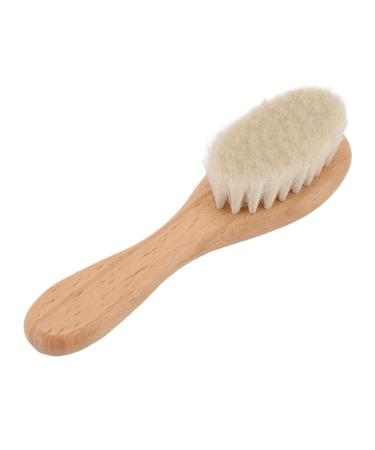 Ankroyu styling beard brush with soft bristles care wood brush bath venue wood wool brush beard hair cleaning tool for all hair types and styles