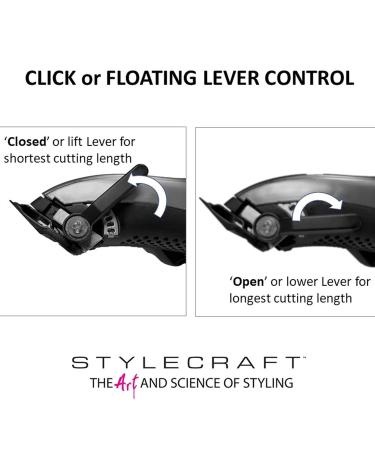 Buy Stylecraft Mythic Professional Metal Body Cordless Hair Clipper | 9V Magnetic Motor Double Black Diamond Blades 8 Guards - International Shipping Available - Buy Online on GoSupps.com
