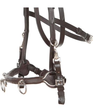 Heinick-Reitsport French Professional Leather Caveson | Brown Cavecon Cavesson for Thoroughbred & Cob | International Shipping Available - Buy Online on GoSupps.com