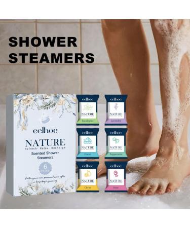 Rxuaw Shower Steamers Aromatherapy Tablets Natural Ingredients Refreshing Shower Bombs for Women Men Bath Supplies - Buy Online on GoSupps.com