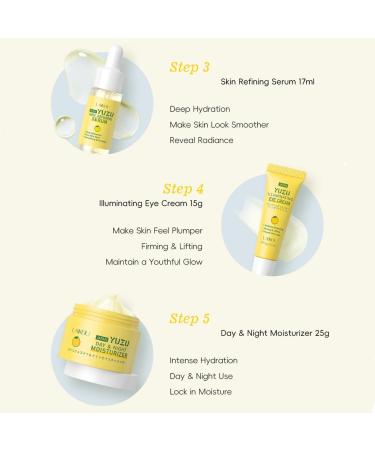 5Pcs Grapefruit Hydrating Skin Care Set for Teen Girls and Women Essential Moisturizing Skin Care Set Includes Facial Cleanser Toner Cream and Lotion - Buy Online on GoSupps.com