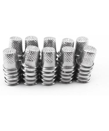 Honbay 50pcs Silver Sewing Quilting Metal Thimbles - DIY Craft Finger Protector Set - Buy Online on GoSupps.com