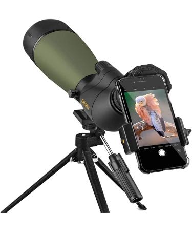 Gosky 20-60x80 Spotting Scope with Tripod, Carrying Bag, Phone Holder - BAK4 Waterproof HD Scope for Bird Watching & Wildlife Scenery - Buy Online on GoSupps.com